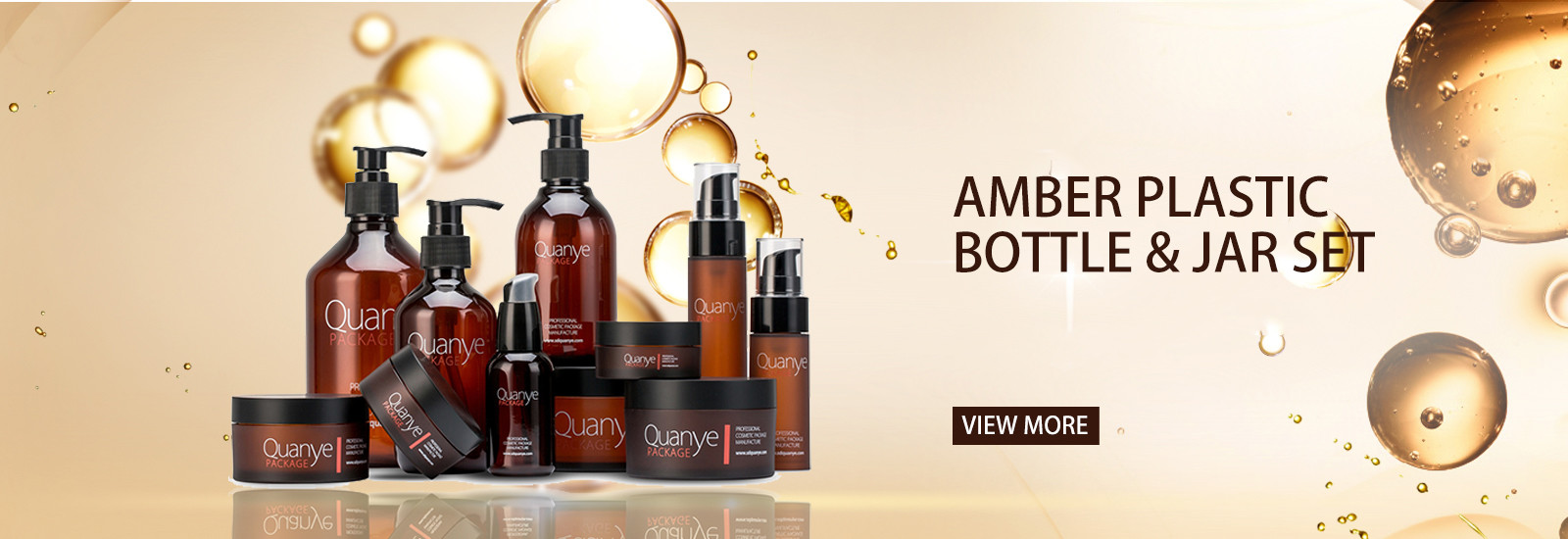 kwaliteit amber kosmetische flessen fabriek